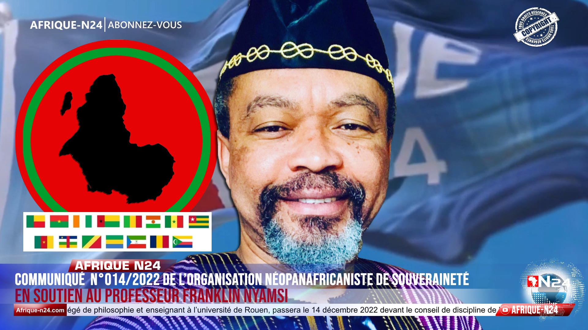 SOUTIEN AU PROFESSEUR FRANKLIN NYAMSI