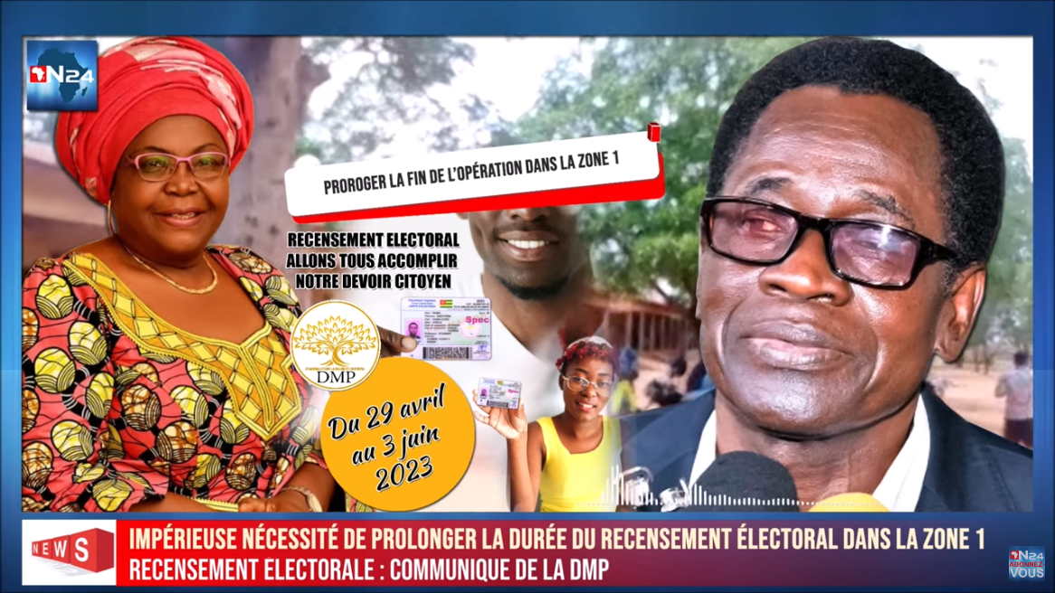 COMMUNIQUE DE LA DMP : IMPÉRIEUSE NÉCESSITÉ DE PROLONGER LA DURÉE DU RECENSEMENT DANS LA ZONE 1